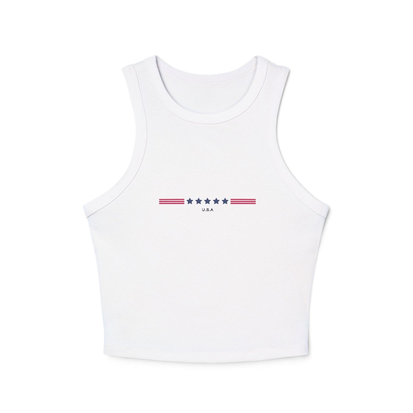 USA Star Stripe Racer Tank Top